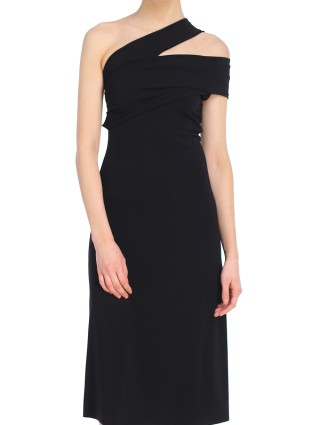 Чёрное платье HELMUT LANG: фото 3 - Invogue