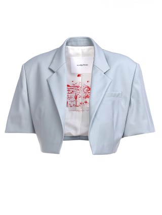 Голубой пиджак PUSHBUTTON: фото - Invogue