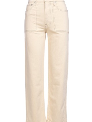 Молочные джинсы HELMUT LANG: фото - Invogue