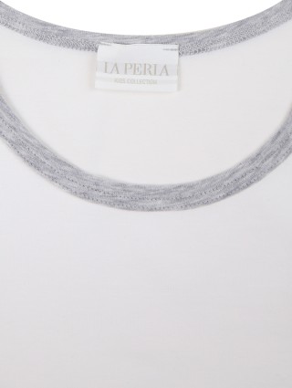 Біла майка LA PERLA KIDS : фото 2 - Invogue