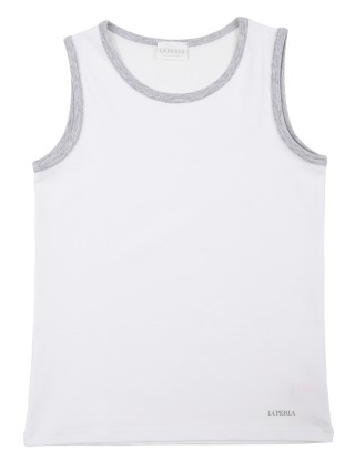 Біла майка LA PERLA KIDS : фото - Invogue