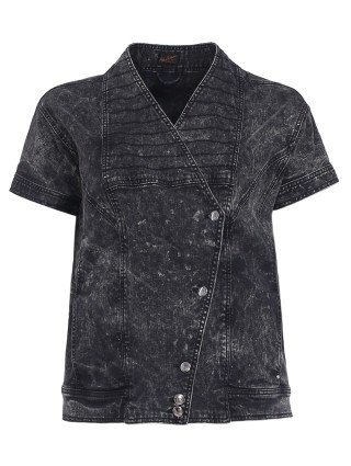 Серая куртка MARINA RINALDI: фото 2 - Invogue