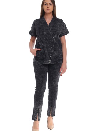 Серая куртка MARINA RINALDI: фото 3 - Invogue