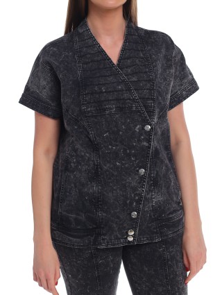 Серая куртка MARINA RINALDI: фото 5 - Invogue