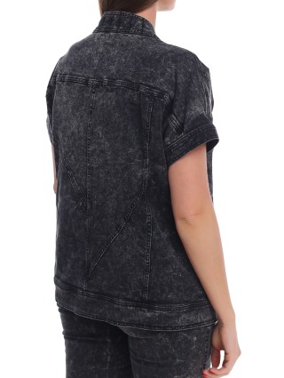 Серая куртка MARINA RINALDI: фото 6 - Invogue