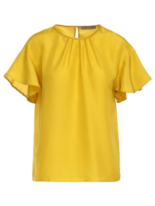 Жёлтая блуза MARELLA: фото - Invogue