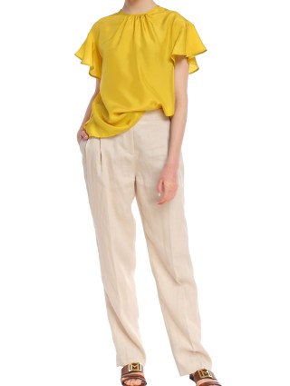 Жёлтая блуза MARELLA: фото 1 - Invogue