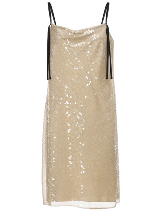 Бежевое платье DOROTHEE SCHUMACHER: фото - Invogue