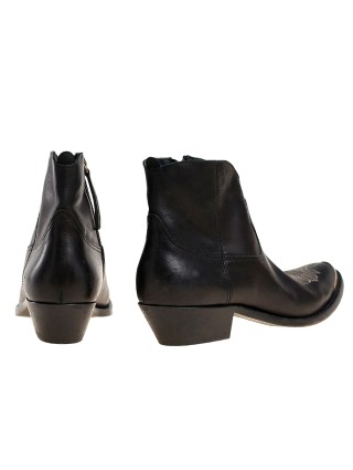 Чёрные сапоги GOLDEN GOOSE: фото 3 - Invogue