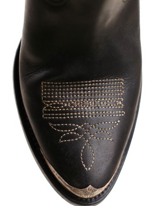 Чёрные сапоги GOLDEN GOOSE: фото 4 - Invogue