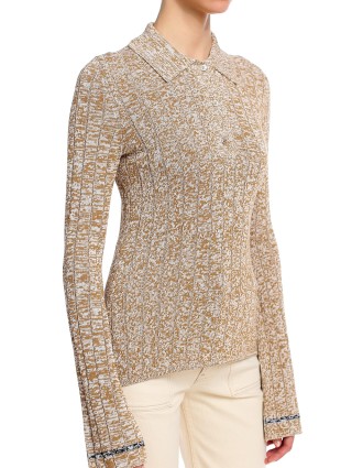 Бежевый свитер JOSEPH: фото 3 - Invogue