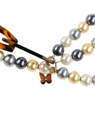 Коричневое колье WEEKEND ACCESSORIES: фото 3 - Invogue