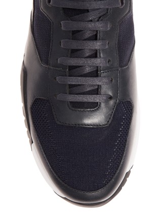 Черные кроссовки BOSS с манжетой: фото 2 - Invogue