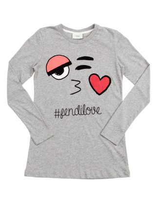 Сірий джемпер FENDI KIDS : фото - Invogue