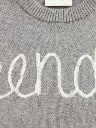 Сірий светр FENDI KIDS : фото 2 - Invogue