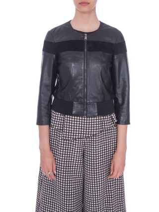 Куртка кожаная MAX&CO (3940): фото 6 - Invogue