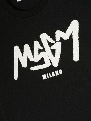 Чорний джемпер MSGM KIDS : фото 2 - Invogue