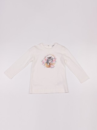 Кремовый джемпер MONNALISA: фото - Invogue