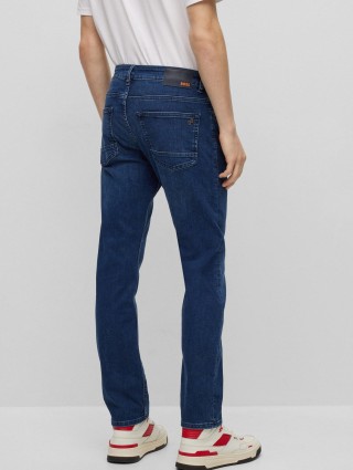 Темно-сині джинси BOSS: фото 2 - Invogue