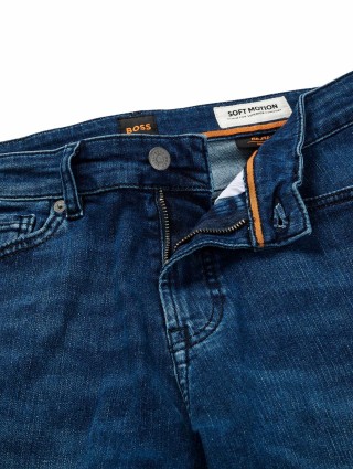 Темно-сині джинси BOSS: фото 3 - Invogue