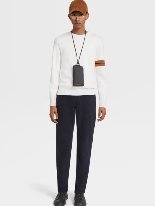 Темно-сині джинси Zegna крою slim з додаванням еластану: фото 4 - Invogue