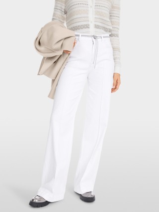 Білі джинси Marc Cain широкі: фото 2 - Invogue