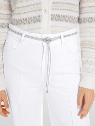 Білі джинси Marc Cain широкі: фото 5 - Invogue