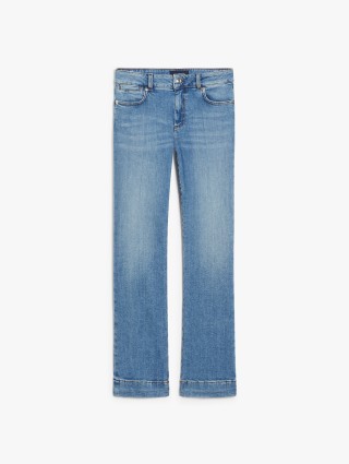 Блакитні джинси Sportmax кльош: фото - Invogue