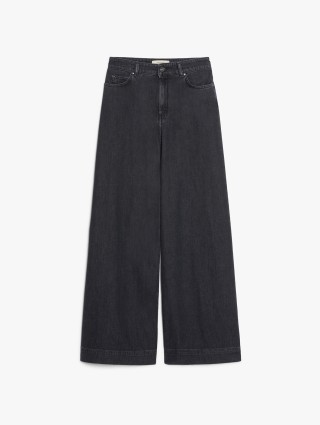 Черные джинсы WEEKEND MAX MARA широкие: фото - Invogue