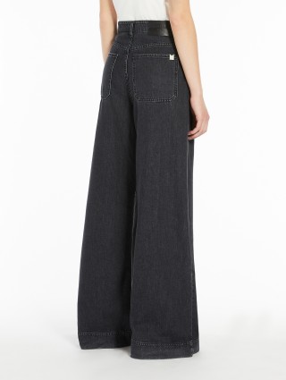 Черные джинсы WEEKEND MAX MARA широкие: фото 3 - Invogue