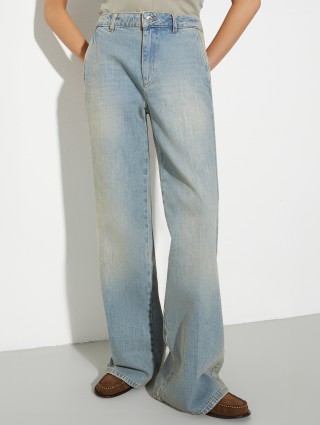 Голубые джинсы MAX&CO свободного кроя: фото 2 - Invogue