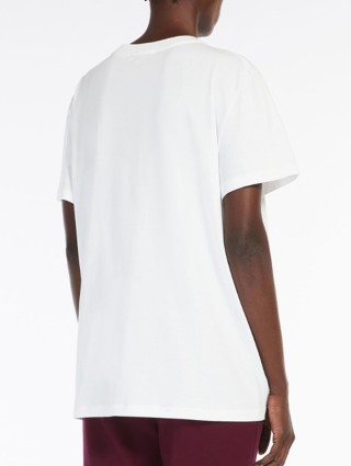 Кремова футболка MAX MARA : фото 2 - Invogue