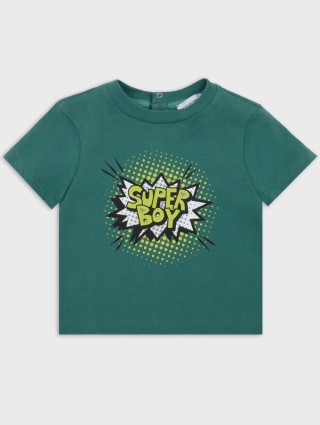 Зелена футболка EMPORIO ARMANI KIDS : фото - Invogue