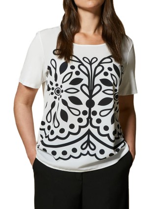 Біла футболка MARINA RINALDI : фото - Invogue