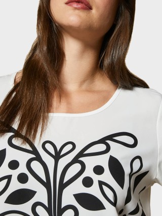 Біла футболка MARINA RINALDI : фото 2 - Invogue