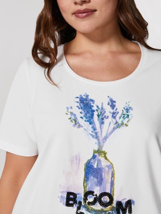 Біла футболка PERSONA : фото 2 - Invogue