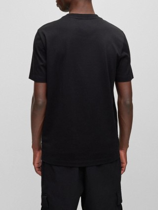 Чорна футболка BOSS : фото 2 - Invogue