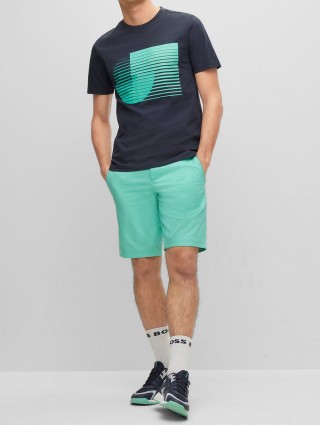 Темно-синя футболка BOSS : фото 4 - Invogue