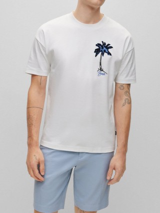 Белая футболка BOSS: фото 1 - Invogue