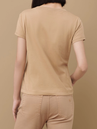 Бежевая футболка MARELLA: фото 2 - Invogue