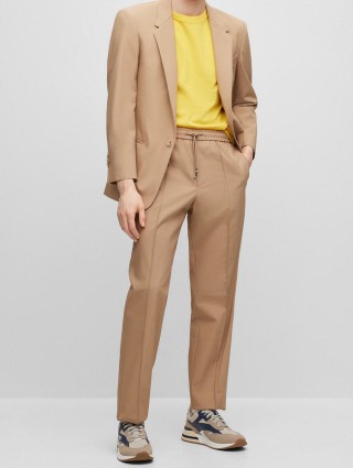 Жовта футболка BOSS : фото 4 - Invogue