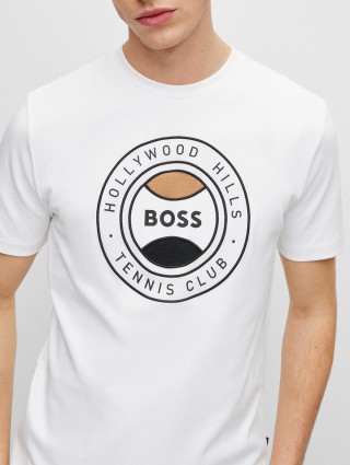 Біла футболка BOSS : фото 3 - Invogue