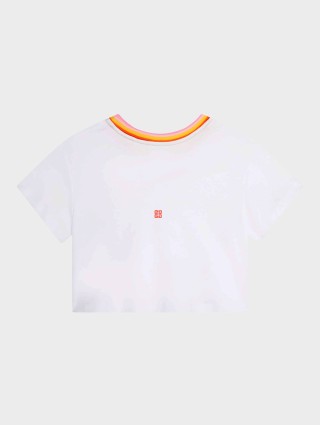 Белая футболка GIVENCHY KIDS: фото 1 - Invogue