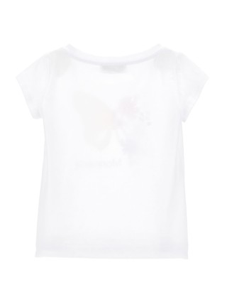 Біла футболка MONNALISA : фото 1 - Invogue