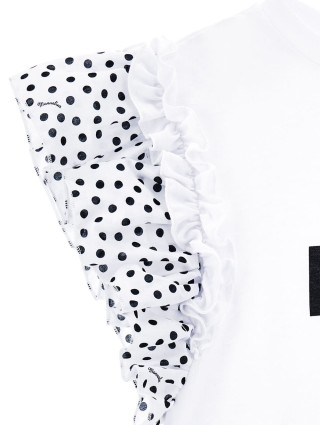 Біла футболка MONNALISA : фото 3 - Invogue