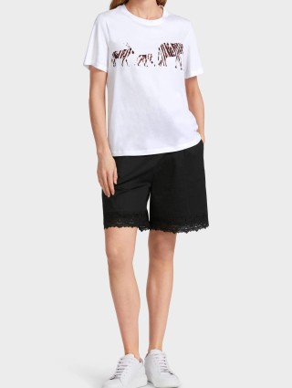 Біла футболка MARC CAIN : фото 4 - Invogue