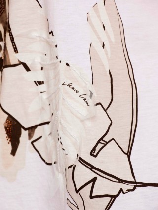 Бежева футболка MARC CAIN : фото 3 - Invogue