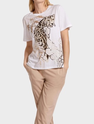 Бежева футболка MARC CAIN : фото 1 - Invogue