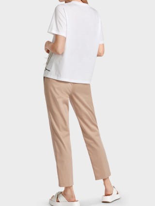 Бежева футболка MARC CAIN : фото 2 - Invogue