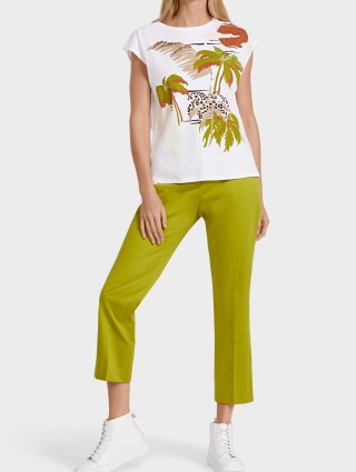 Белая футболка MARC CAIN: фото 4 - Invogue